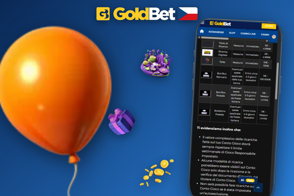 Denní limit vkladu 250 000 Kč a ochrana transakcí v Goldbet Casino