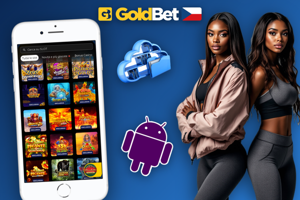 Spokojený hráč s Goldbet Lion aplikací otevřenou na telefonu doma