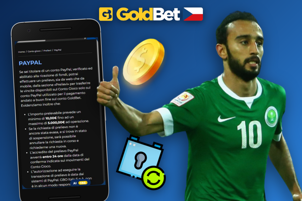 Bankovní výpis jako doklad adresy pro úspěšné ověření účtu v Goldbet Casino