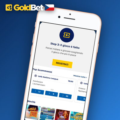 Goldbet Casino mobile aplikace s živými sázkami v reálném čase na stadionu